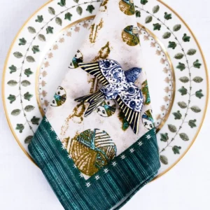 Bird and Yarn Napkin