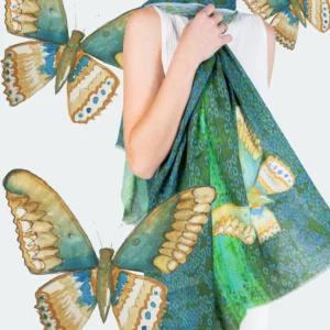 Vetiver Moth Scarf