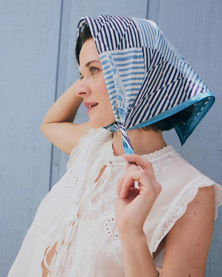Conch-a-Line Silk Scarf