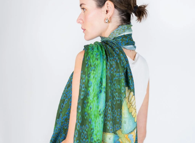 Vetiver Moth Scarf