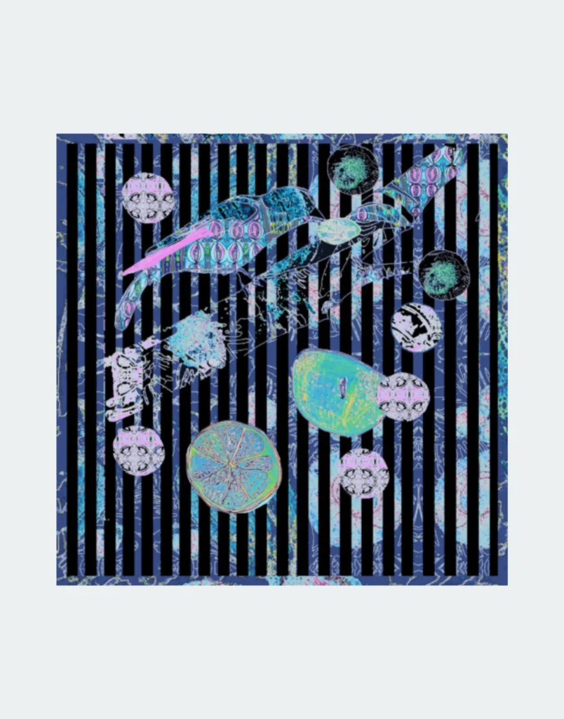 Night Thrasher Silk Scarf